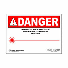 Class 3B Plastic Laser Radiation Warning Sign #28