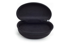 Large Hard Black Zipper Case with Belt Clip and Belt Strap