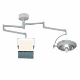 Ceiling Mounted Overhead Lead Acrylic Barrier With Lead Curtain and Light