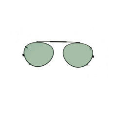 Round Clip-On Glassworking Safety Glasses - Light Green, #GB-LG-RCO