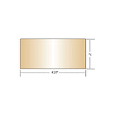 AlloWeld Gold Coated Welding Lens - Small 2 x 4.25
