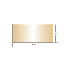 AlloWeld Gold Coated Welding Lens - Small 2 x 4.25