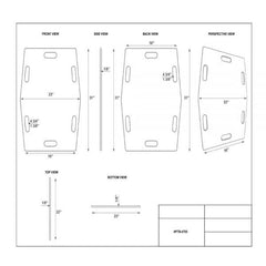 Slide Board Patient Transfer Sheet, #PTB-4755