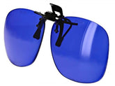 Plastic Clip-On Flip Ups Cobalt Blue