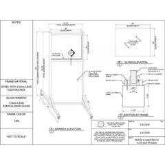 Mobile Leaded Barrier, LB-2430