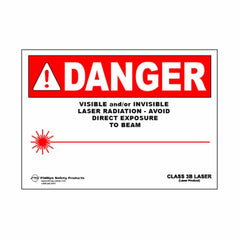 Class 3B Plastic Laser Radiation Warning Sign #29