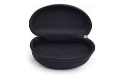 Large Hard Black Zipper Case with Belt Clip and Belt Strap