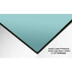 ALS 2000 Mid-IR Laser Protective Acrylic Sheet, Light Blue