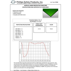 830 ALS-DYAG Acrylic Laser Sheet, Dark Green