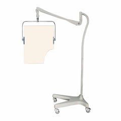 Round Arm Overhead Lead Acrylic Mobile Barrier With Torso Cutout