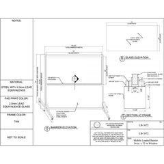 Mobile Leaded Barrier, LB-3672