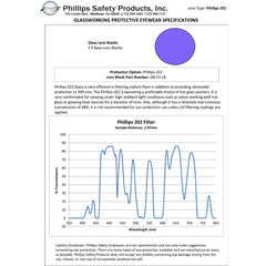 Glassworking Safety Glasses - Phillips 202, Model 1205 #GB-P2-1205