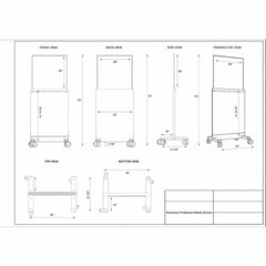 Collapsible Mobile Leaded Barrier, LB-7429