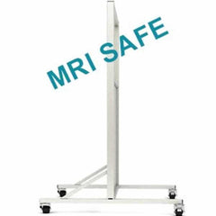 MRI-Safe Mobile Leaded Aluminum Barrier with Window, LB-2430-MRI