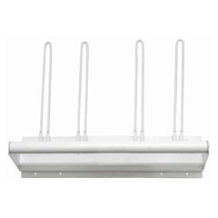 Wall Mounted Steel Apron Rack, Towel Bar Style, with Four Glove Holders #RAR-AGR-115