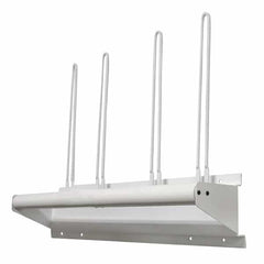 Wall Mounted Steel Apron Rack, Towel Bar Style, with Four Glove Holders #RAR-AGR-115