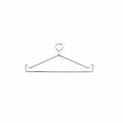 Closed Top Chrome Wire Apron Hanger, #RAR-CLHANGER