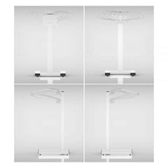 Mobile Multiple Apron Hanger with 10 Swing Arms, #RAR-M10S-HB