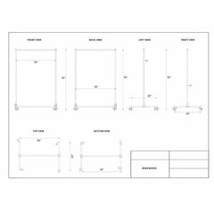 Mobile Radiation Apron Valet Rack, #RAR-MAR36