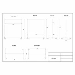 Mobile Radiation Apron Valet Rack, #RAR-MAR48