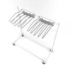 Garment Style Mobile 10 Arm Apron Rack, #RAR-MSA10