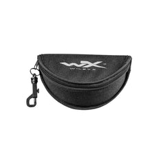 Wiley X Black Zipper Top Half Oval Case