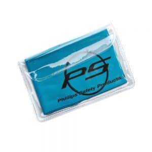 Blue Microfiber Cleaning Cloth with Phillips Safety Logo