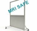 MRI-Safe Mobile Leaded Aluminum Barrier with Window, LB-3648-MRI