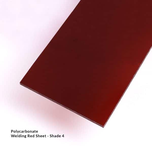 Red Polycarbonate Welding Sheet