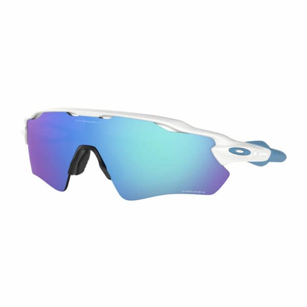 Oakley Polished white with prizm sapphire lens