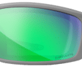 Wiley X Grid in a Matte Cool Grey frame with Captive Green Mirror Polarized lens