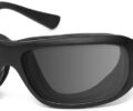 7Eye Aspen Matte Black, Grey Lens. Angled left