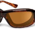 7Eye Aspen Tortoise, Copper Lens. Angled left